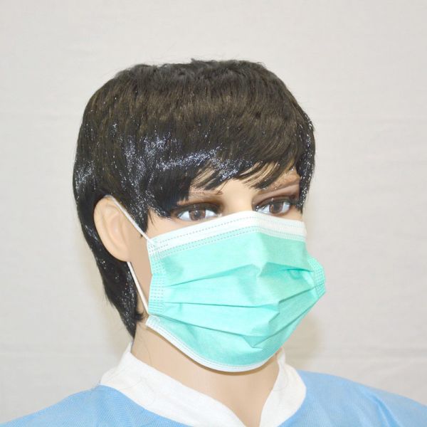 Disposable Earloop Face Mask 17.5 * 9.5cm Breathable Non Woven Medical Face Mask