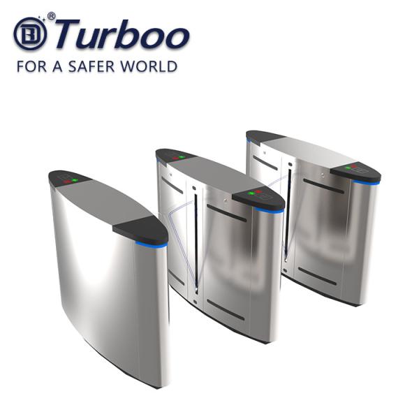 Cheap Double Anti - Clipping Speed Gate Turnstile / Flap Barrier Gate For Metro Station for sale