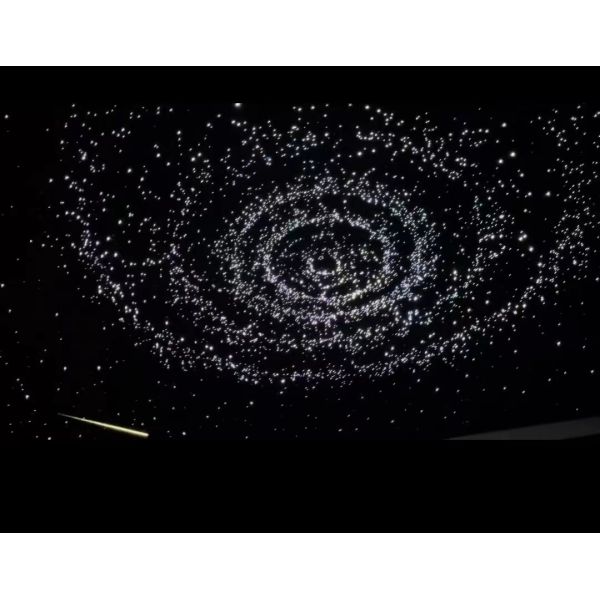 Noise Reduction Polyester Ceiling Tiles Starry Sky Optic Star Ceiling Lighting