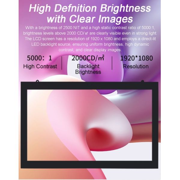 75 Inch Full Outdoor Lcd Display Panel Floor Standing Aluminum Alloy Frame