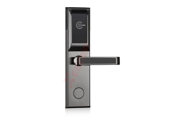 Cheap Keyless Electronic Entry Door Lock , Intelligent Hotel Key Card Lock System for sale