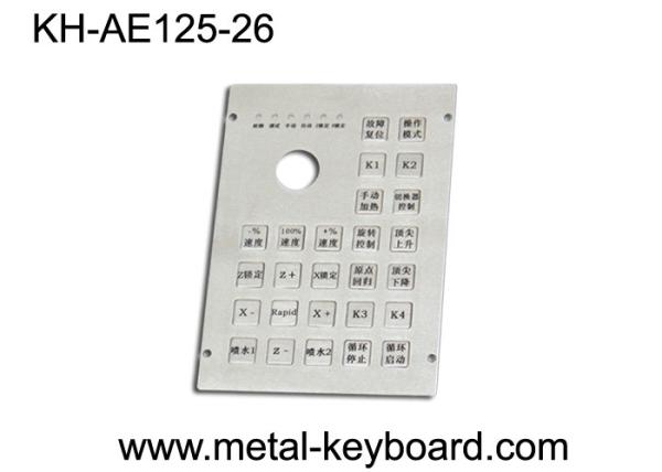 Cheap 26 keys Customized Layout Industrial Metal Keyboard with Functions Keys for sale