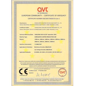 Dongguang Xinglong Packaging Machinery Co., Ltd. Certifications