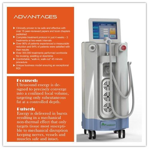 150W output power ultrasonic cavitation slimming beauty machine without harm to the human body