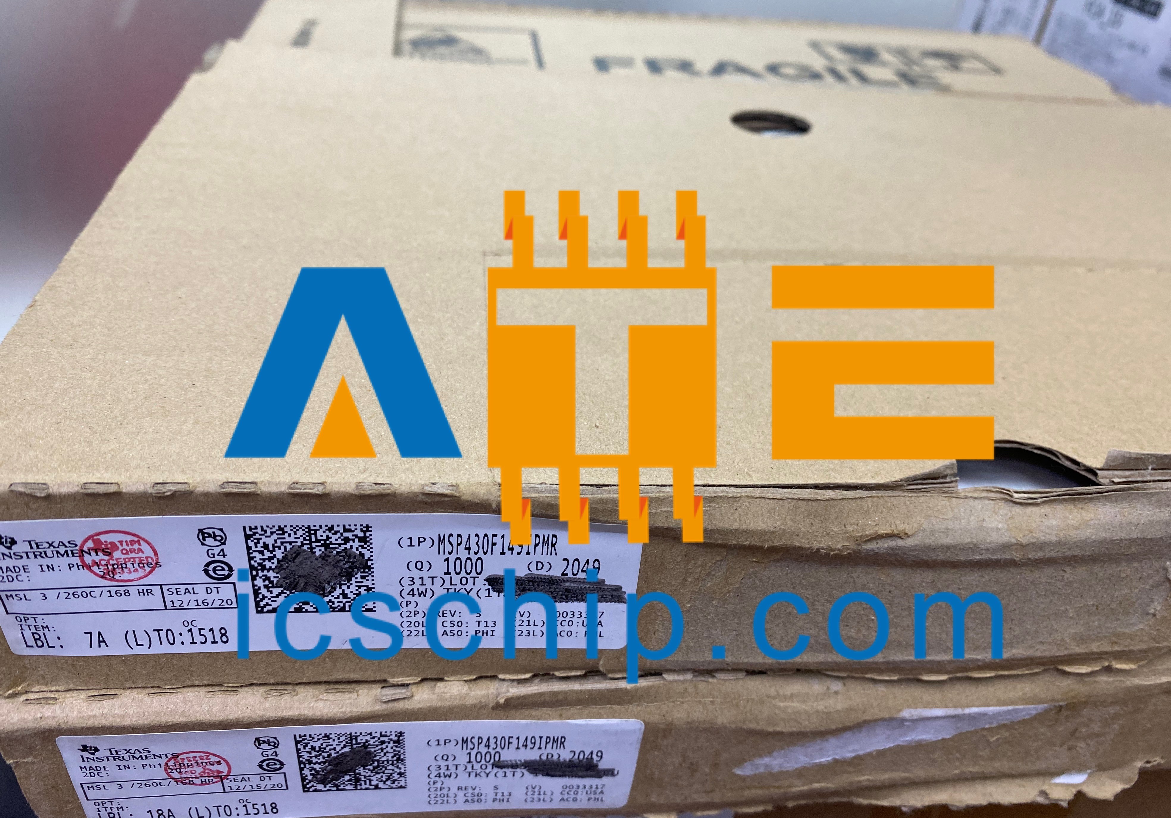 MSP430F149IPMR 16-Bit 8MHz 60KB MSP430 series Microcontroller IC Texas