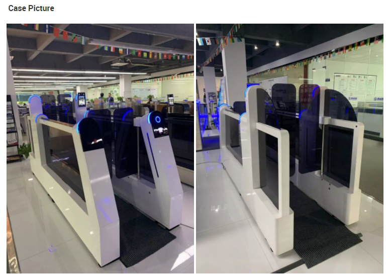 Servo Brushless Motor Train Station Turnstile Immigration Security Gate For Checkpoint