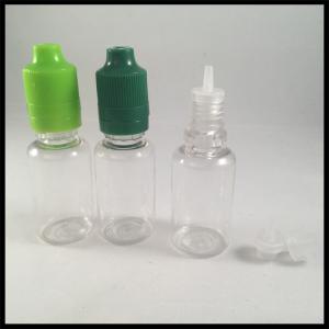 Best Small Plastic PET E Liquid Bottles , Transparent Pharmaceutical Ear Dropper Bottle wholesale