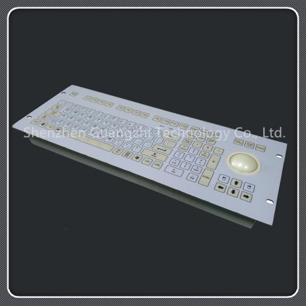 Cheap Custom Layout 107 Key Keyboard , Durable Pc Keyboard With Trackball for sale