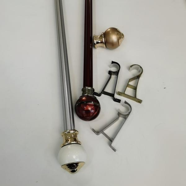 Cheap Electroplated 0.3mm 6.7m Steel Pipe Curtain Rods for sale