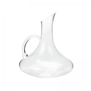 Best Crystal Lead Free Glass Wine Decanter With Handle Dishwasher Safe wholesale
