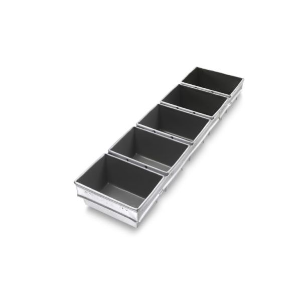 RK Bakeware China-Chicago Metallic 5 Straps Open Top Pullman Loaf Bread Pan