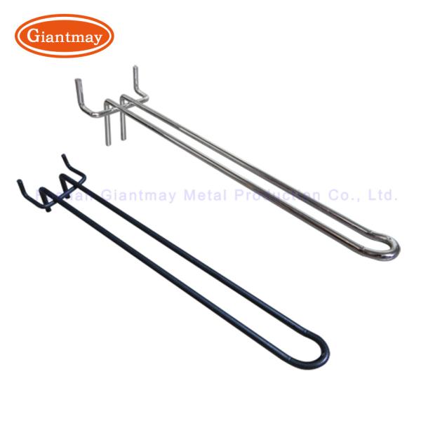 Cheap Euro Prong Peg Board Metal Display Hook Customized Logo for sale