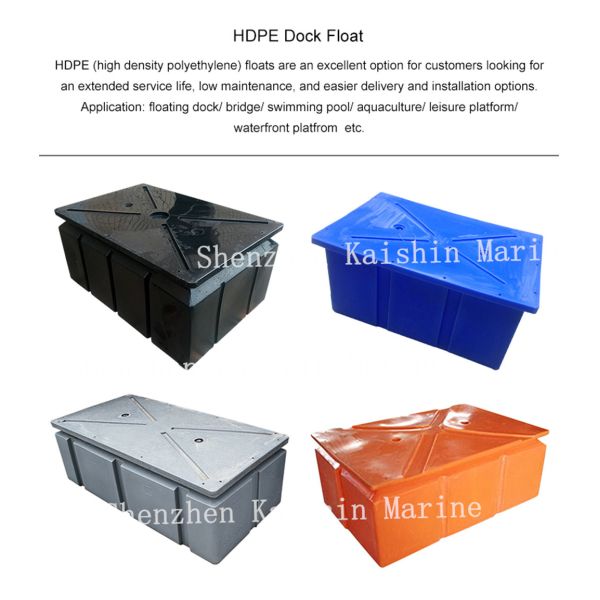 15 Years Lifespan Polyethylene LLDPE Floaters Floating Pontoon Docks Marina Floating Bridge