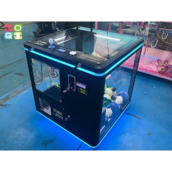 Plat Shape Claw Crane Machine Cube Box Custom Prize Game Arcade Doll Machine