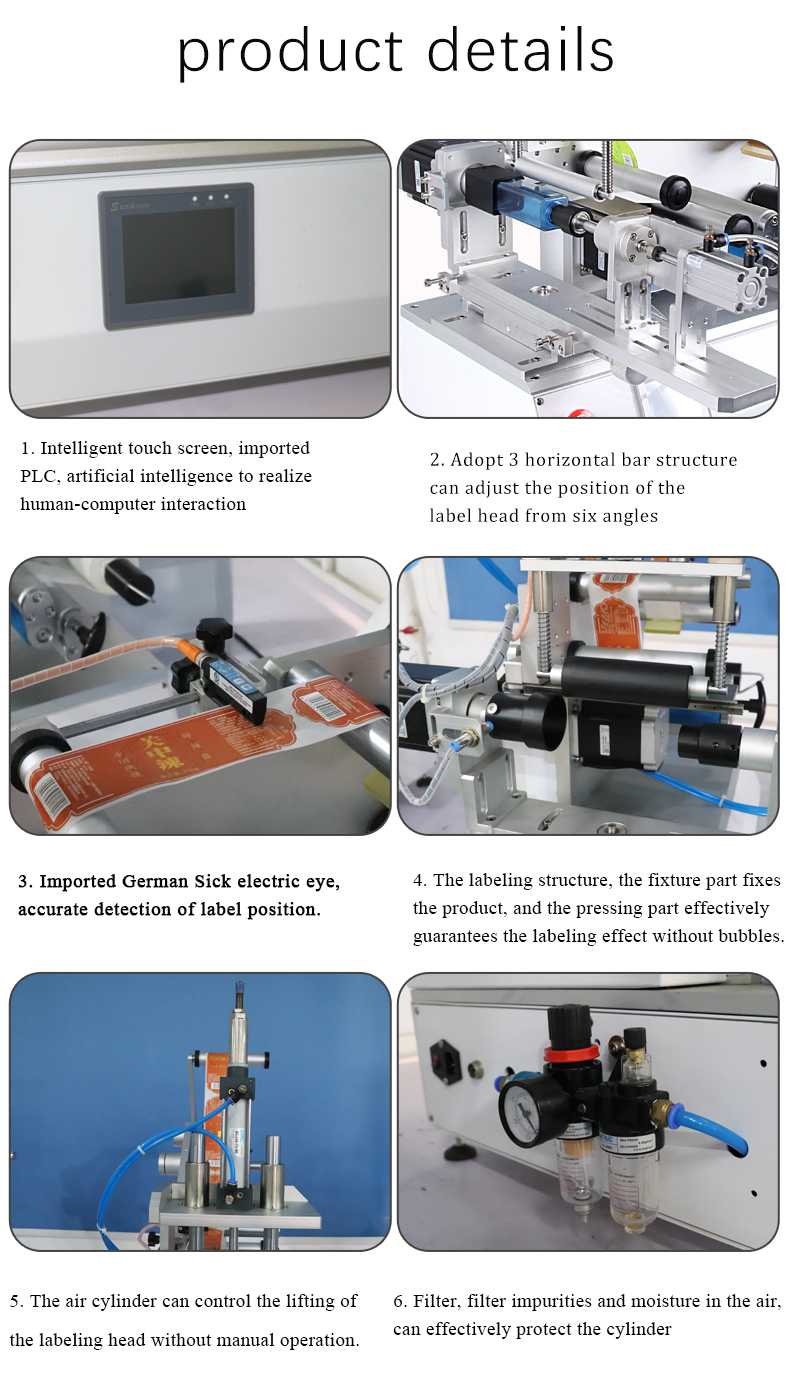 FK616 Semi Automatic Manual Square Bottle Labeling Machine for Small Scale Production
