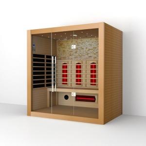 Best Full Spectrum And Carbon Heater Wooden Indoor Dry Sauna 4 People Size wholesale