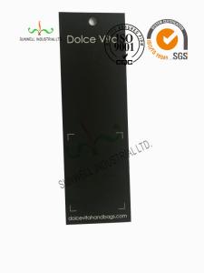 Best 400gsm Coated Art Paper Custom Jewelry Hang Tags Matte / Glossy Lamination wholesale