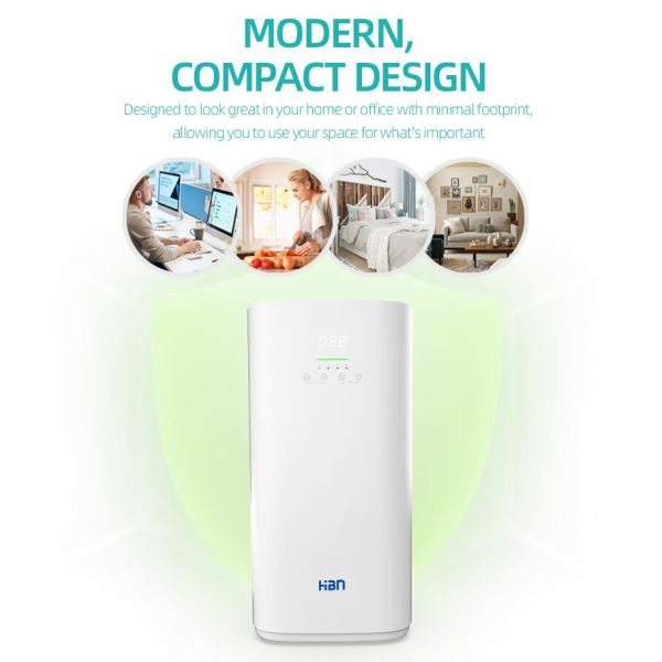 Portable Wifi Deep UV Sterilizer ABS Materials With Air Disinfection Kit Anion