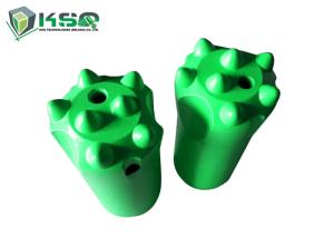 China 38mm 12 Degree Small Hole Rock Drill Tapered Drill Button Bit on sale
