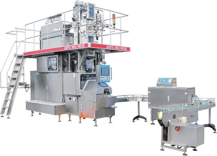 China High Speed 7500CPH 330ml Prisma Shape Aseptic Carton Filling Machine for 100% Pure Juice on sale