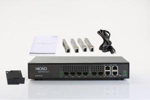 HiOSO HA7304 4 PON OLT AC100-240V Metal Case Pizza Box EPON OLT Compatible With HW ZTE ONUS