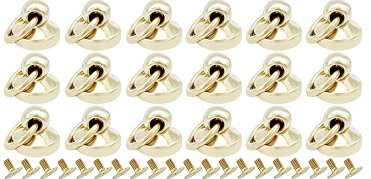 Craft Diy Leather Studs And Rivets Washable Nickel Plated Pull Ring Rivet