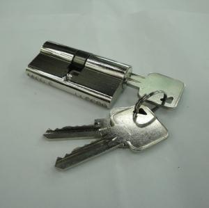 China 60mm Euro Profile Double Brass Cylinder with 3 brass normal keys on sale