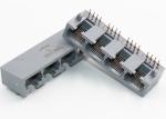 Right Angle Female Ethernet Connector RJ45 Plug For Networking Modem