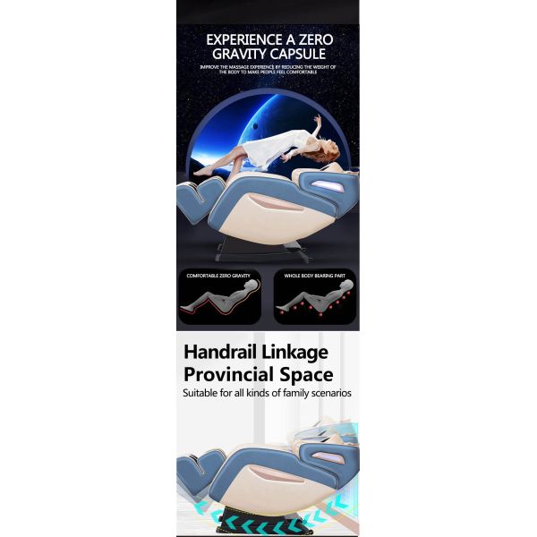 Zero Gravity Massage Chairs LCD Touch Screen Control U Shape Pillow