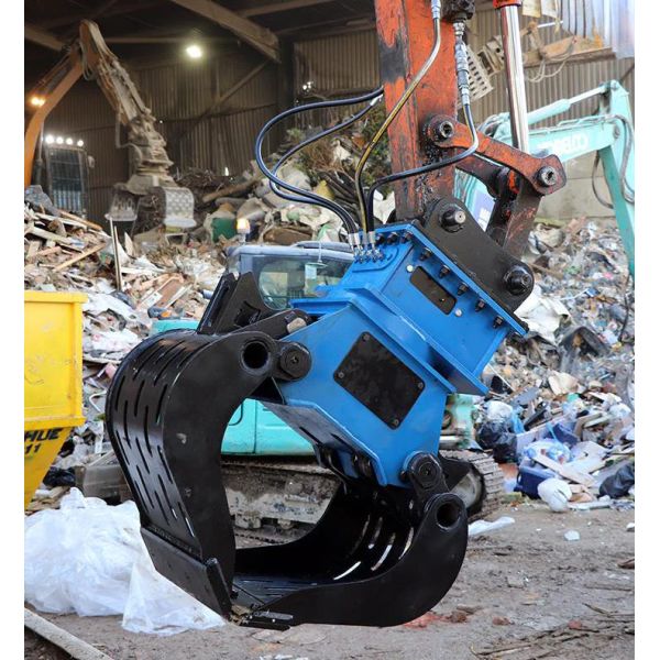 Hot Sale 6-10 Ton Excavator Sorting Grab Metal Scrap Hydraulic Stone Square Rotating Demolition Grapple