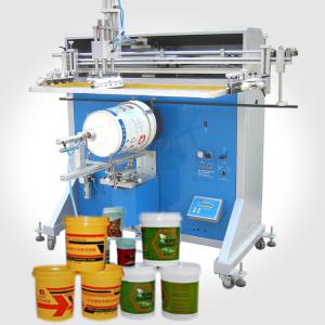 Plastic Paint Gallon Bucket Screen Printing Machine Microprocessor control
