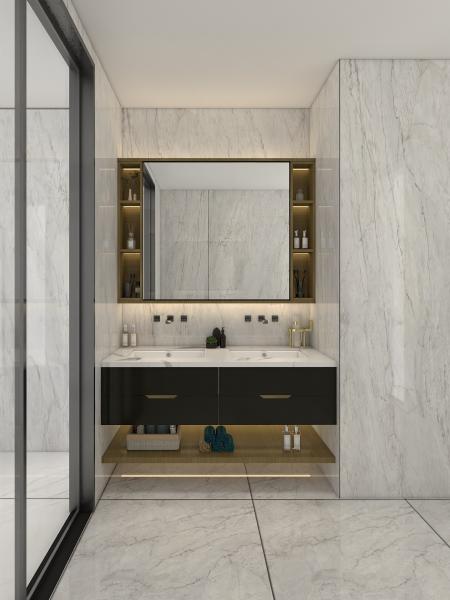 Cheap Luxury Stainless Steel Bathroom Vanity Cabinet Sleek Design & Durability Redefined for sale