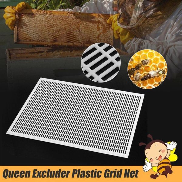 White Yellow Plastic Queen Excluder 510 X 420mm Beehive Accessories