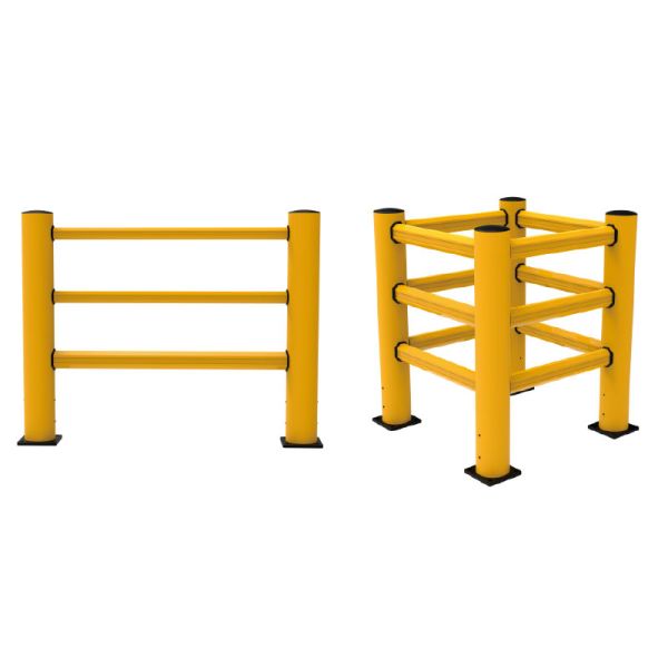 Flexible Pedestrian Barrier  Anti-Collision Guardrails Warehouse Safety Barrier Traffic Guardrails