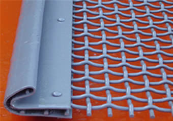 High Manganese 65mn Vibrating Screen Mesh Woven With Clamp Bending