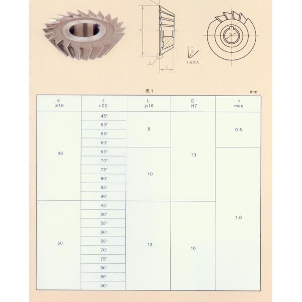 KM Angular milling cutter