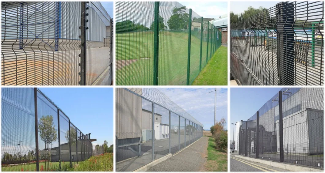 Heavy Duty Cheap Plastic Metal Garden Prison Railway Station High Security 358 Anti Climb Wire Mesh Fence for Sale