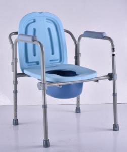 Best Folding Design Potty Chair Commodes Gray Color Material Copper Pipe Frame wholesale