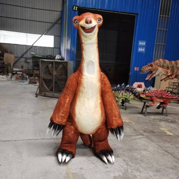 Interactive Realistic Sid Cartoon Sloth Costume For Amusement Park