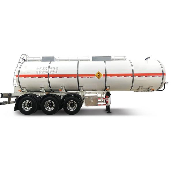 Cheap 43500L 28t Insulated Tanker Trailers For Palm Oil Crude Oil Bitumen for sale