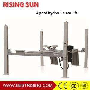 Best Runway type 4 post 220V pneumatic car lift for wheel alignment wholesale