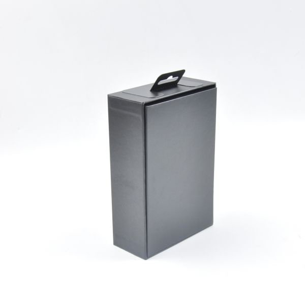 Cardboard Earphone Headphone Boxes With Window Two Piece Base And Lid