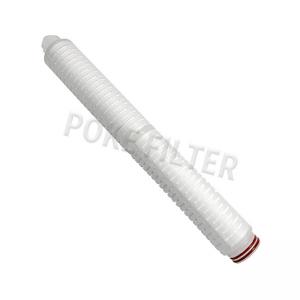Best Folded PP 20 Inch 0.2 Micron Cartridge Filter For Water Filtration System wholesale