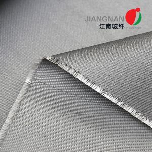 China 0.68mm Polyurethane PU Coated Fiberglass Fabric With Wire Reinforced One Side on sale