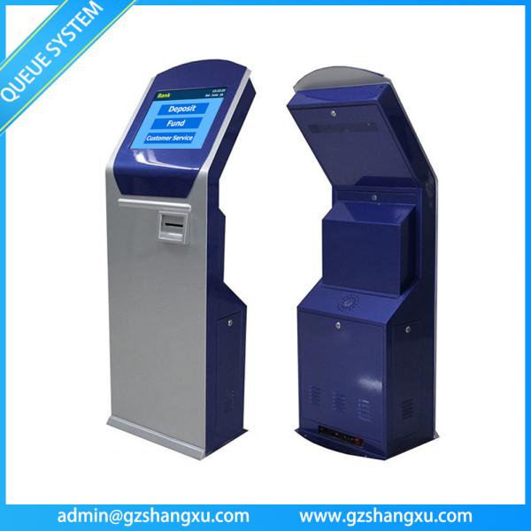 Cheap Bank/Hospital Queuing System 17 inch Touch Screen Ticket Number Dispenser Kiosk Machine for sale