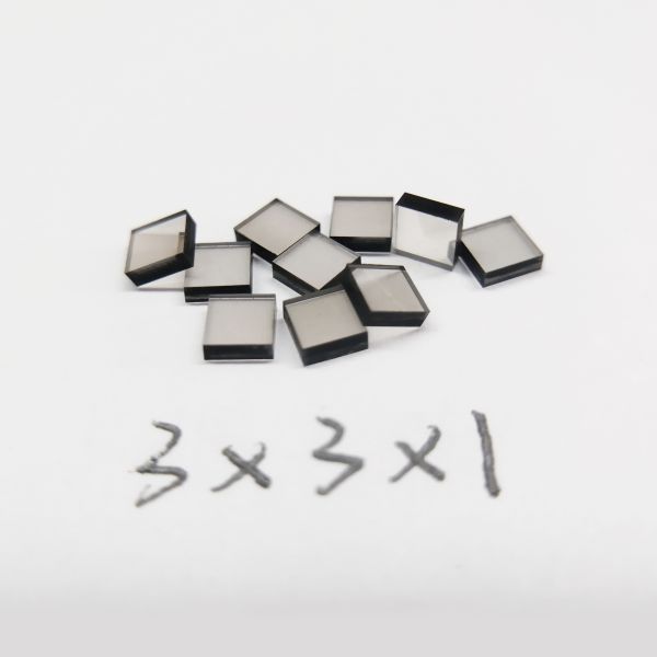 Brownish CVD Lab Grown Diamonds 3x3x1mm For Machining And Cutting Tools