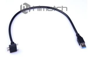 Durable USB 3.0 To Micro USB Cable With Thumbscrew Locking Connector