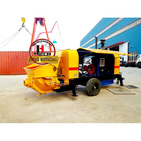 50m3/H Diesel Stationary Concrete Pump Machine Mobile Small Portable Concrete Pump Trailer Mounted Type