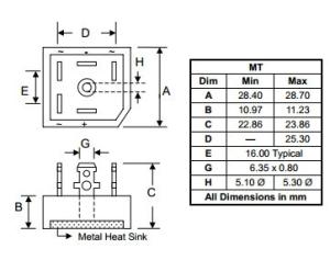 Best MT3516A 25, 35A THREE PHASE BRIDGE RECTIFIER FUJITSU IGBT Power Module wholesale