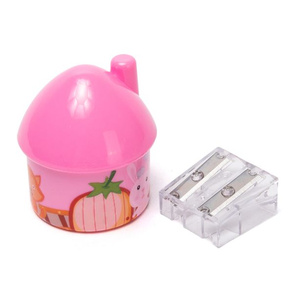 House Hut Double Hole Cartoon Pencil Sharpener Child Safe